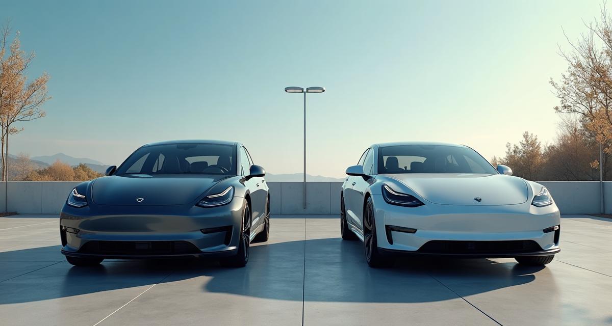 Electric car and petrol car side by side for cost comparison
