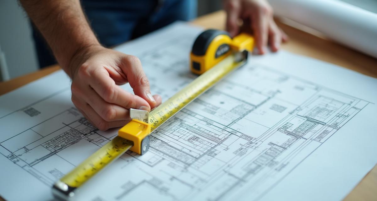 Construction tape measure showing feet and meters conversion scale