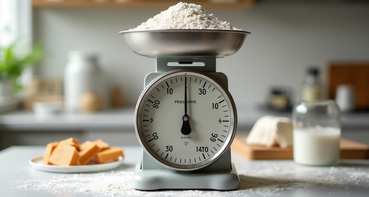 Kitchen scale showing precise weight conversion between ounces and grams