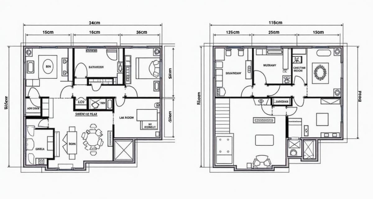 Floor plan blueprint showing square feet and square meters measurements