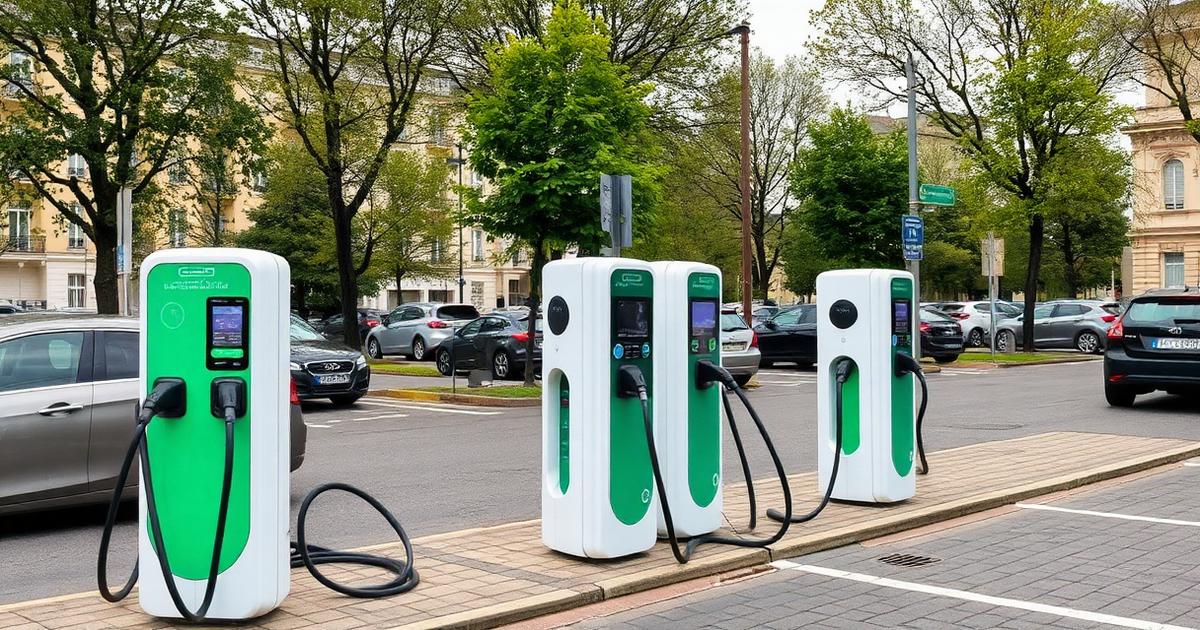 Public DC fast charging stations in European urban parking